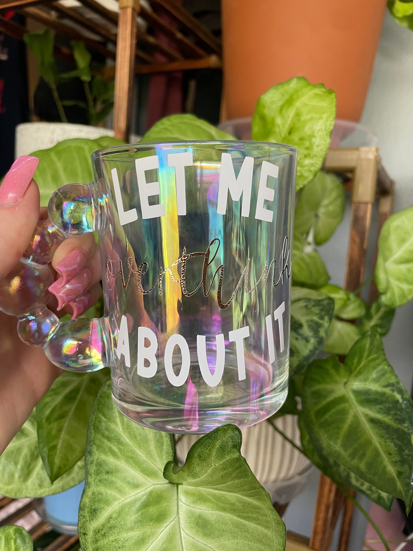 12 oz Overthink Glass Mug